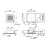 Инверторен климатик касетъчен General AUHG18LVLB/AOHG18LBCB