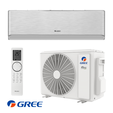 Инверторен климатик Gree Airy GWH24AVEXF-K6DNA1A - сребърен